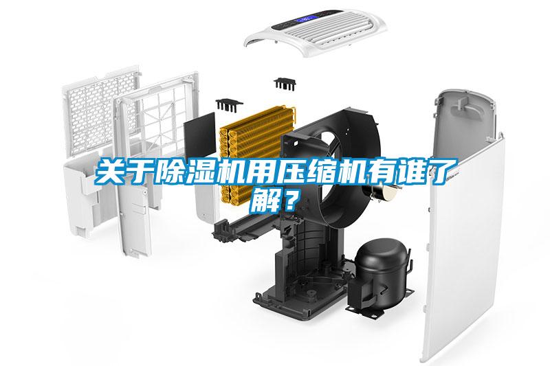 關于除濕機用壓縮機有誰了解？