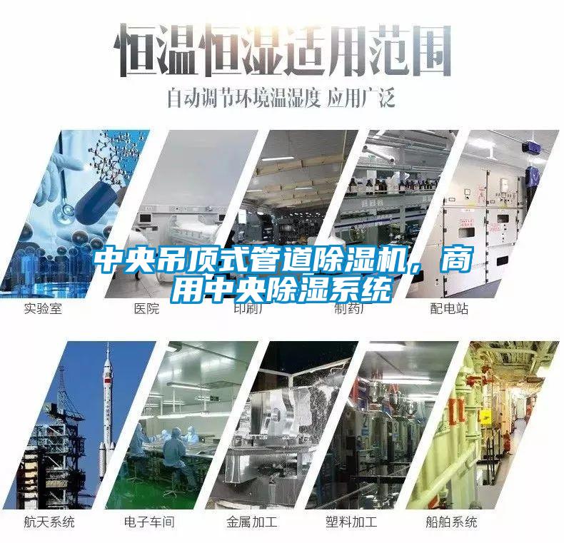 中央吊頂式管道除濕機，商用中央除濕系統
