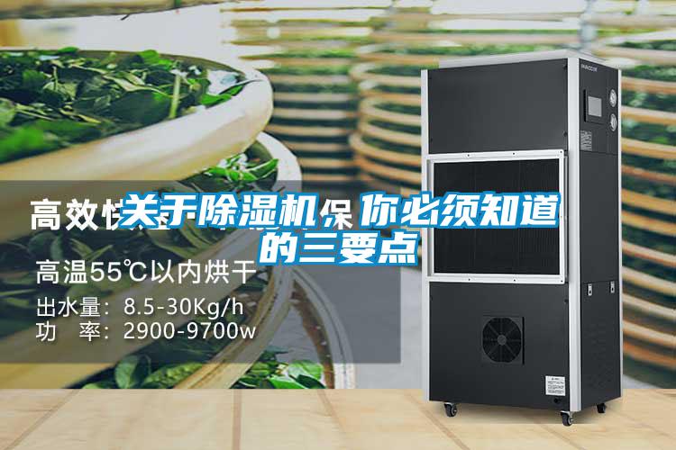 關于除濕機，你必須知道的三要點