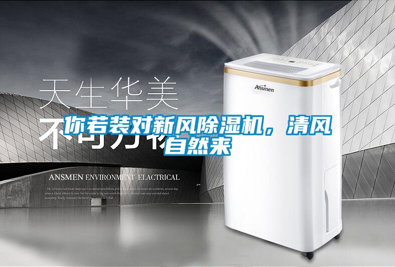你若裝對新風除濕機，清風自然來