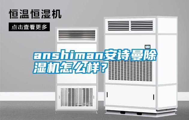 anshiman安詩曼除濕機怎么樣？