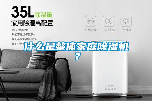 什么是整體家庭除濕機？