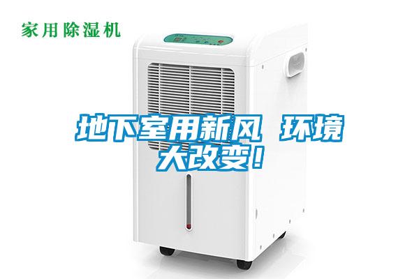 地下室用新風 環境大改變！
