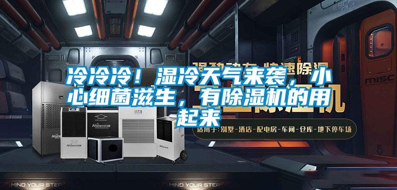 冷冷冷！濕冷天氣來襲，小心細菌滋生，有除濕機的用起來