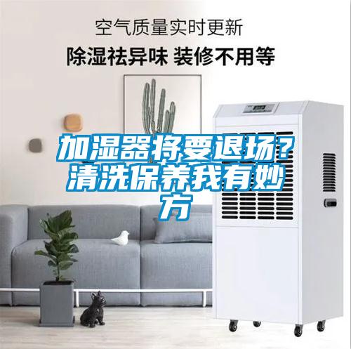 加濕器將要退場？清洗保養我有妙方