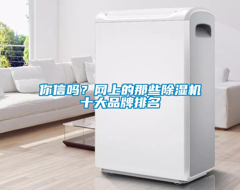 你信嗎？網上的那些除濕機十大品牌排名