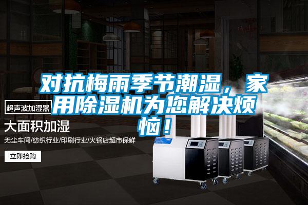 對抗梅雨季節潮濕，家用除濕機為您解決煩惱！