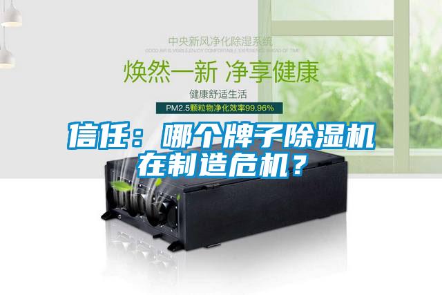 信任：哪個牌子除濕機在制造危機？