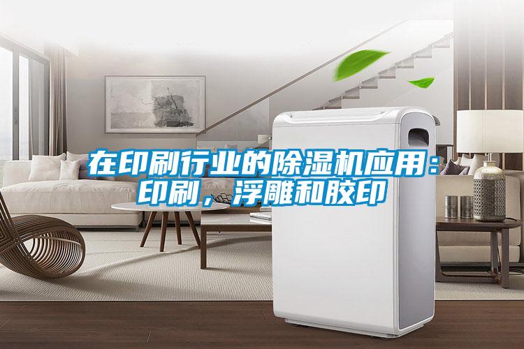 在印刷行業的除濕機應用：印刷，浮雕和膠印