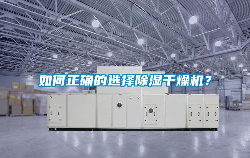 如何正確的選擇除濕干燥機？