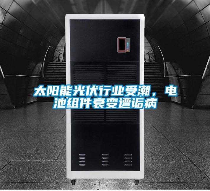 太陽能光伏行業受潮，電池組件衰變遭詬病