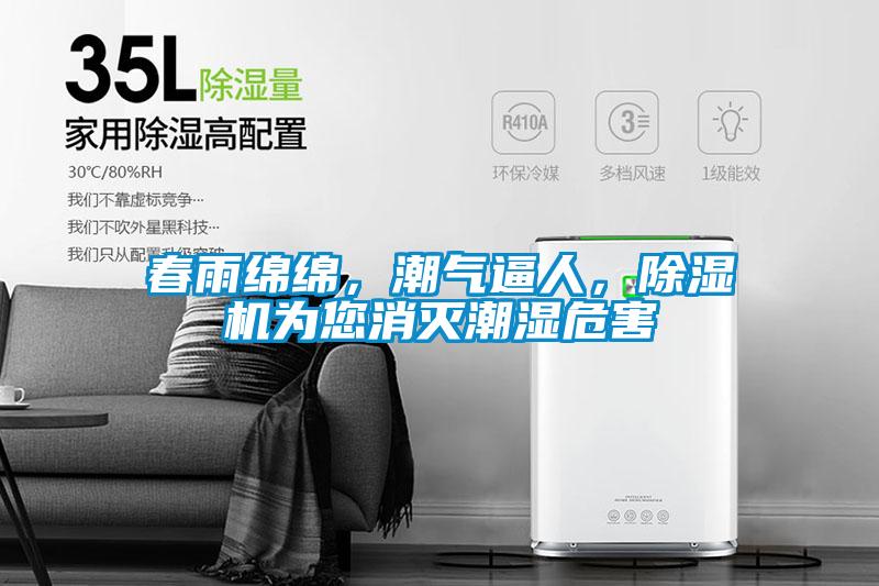春雨綿綿，潮氣逼人，除濕機為您消滅潮濕危害