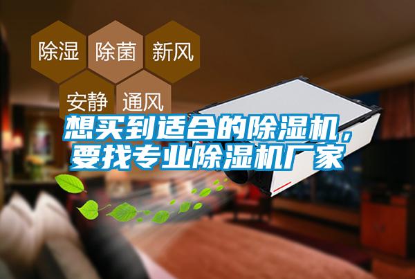 想買到適合的除濕機，要找專業除濕機廠家