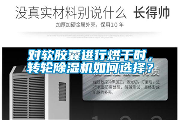 對軟膠囊進行烘干時，轉輪除濕機如何選擇？