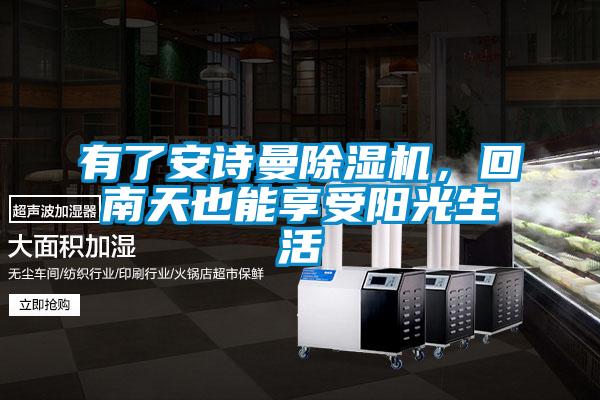 有了安詩曼除濕機，回南天也能享受陽光生活
