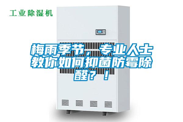 梅雨季節，專業人士教你如何抑菌防霉除醛？！