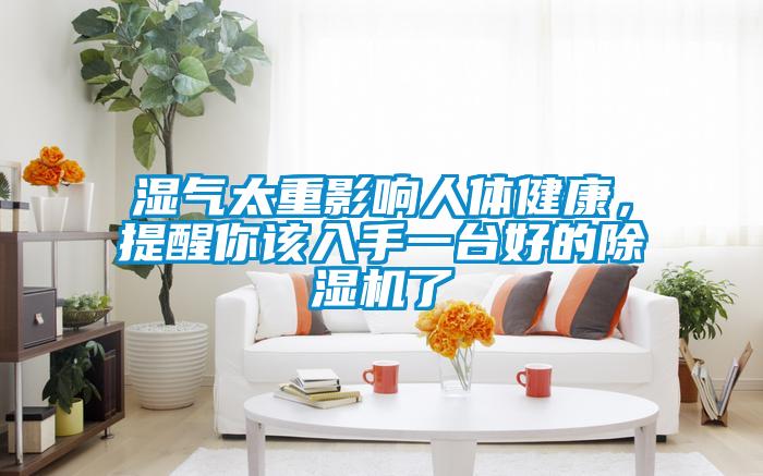 濕氣太重影響人體健康，提醒你該入手一臺好的除濕機了
