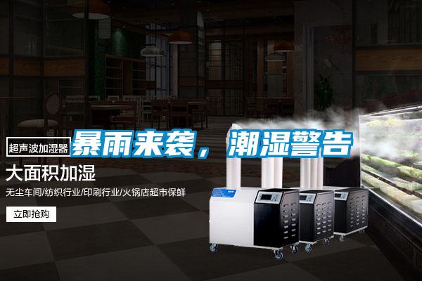 暴雨來襲，潮濕警告