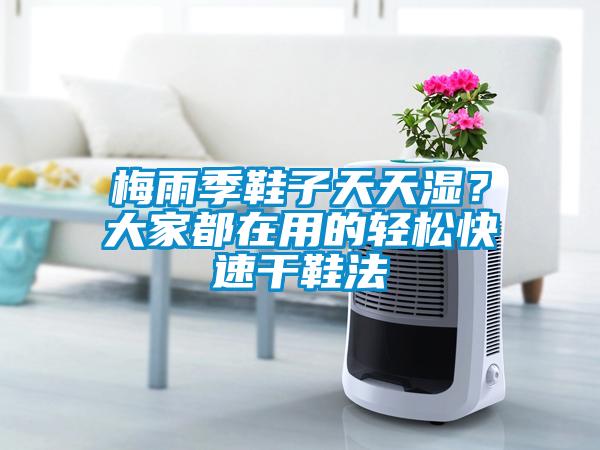 梅雨季鞋子天天濕？大家都在用的輕松快速干鞋法