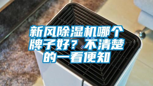 新風除濕機哪個牌子好？不清楚的一看便知