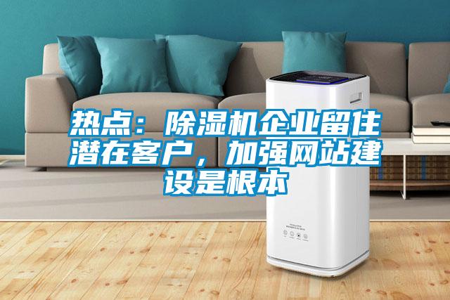 熱點：除濕機企業留住潛在客戶，加強網站建設是根本