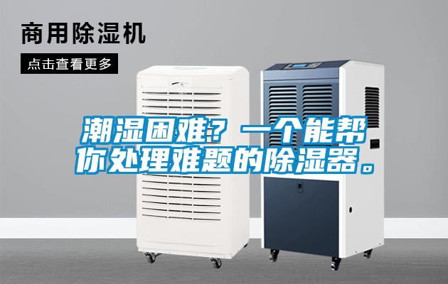 潮濕困難？一個能幫你處理難題的除濕器。