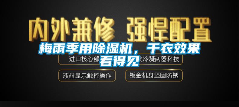 梅雨季用除濕機，干衣效果看得見