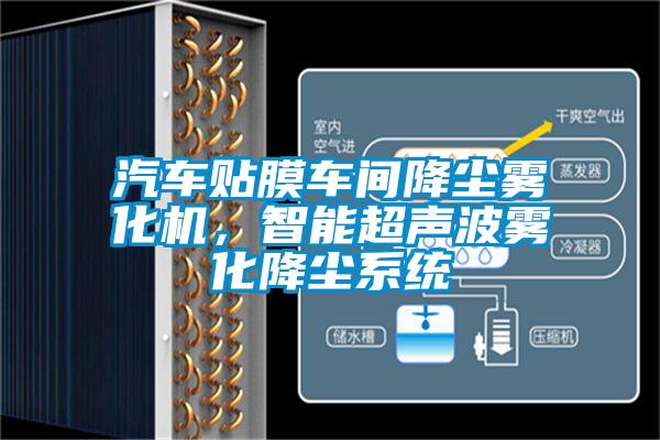 汽車貼膜車間降塵霧化機，智能超聲波霧化降塵系統