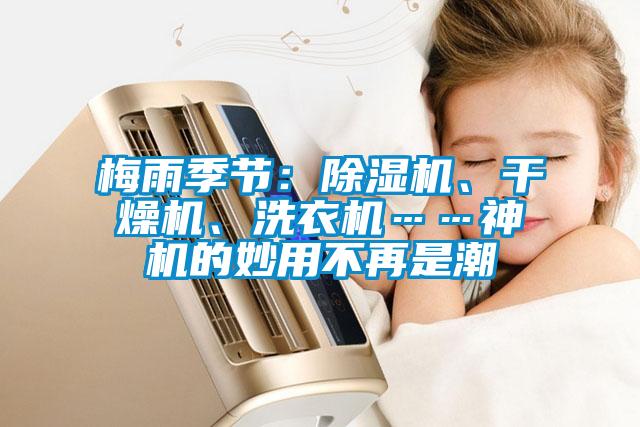 梅雨季節：除濕機、干燥機、洗衣機……神機的妙用不再是潮