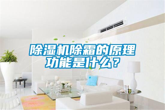 除濕機除霜的原理功能是什么？