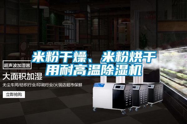 米粉干燥、米粉烘干用耐高溫除濕機