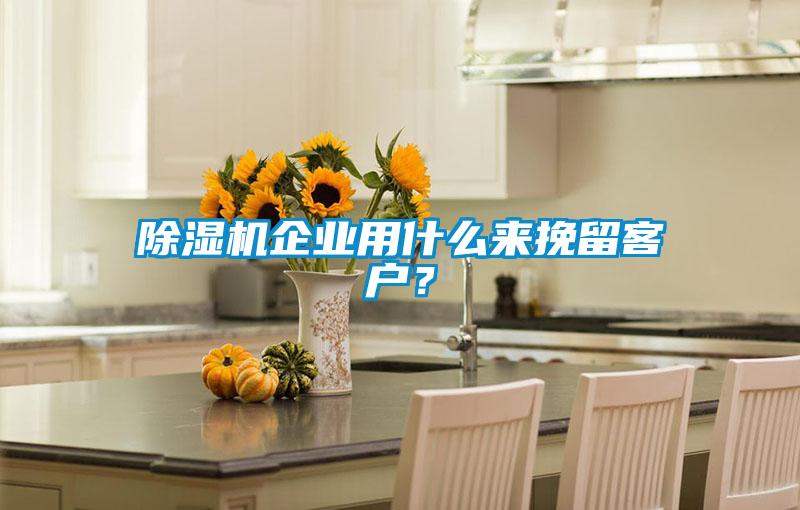 除濕機企業用什么來挽留客戶？
