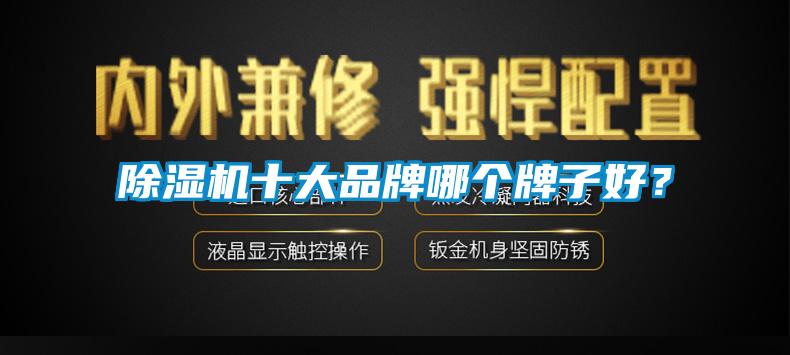 除濕機十大品牌哪個牌子好？