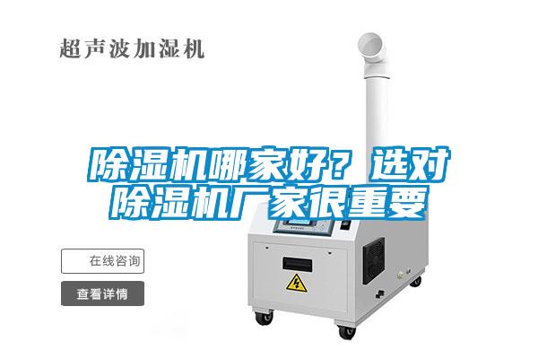 除濕機哪家好？選對除濕機廠家很重要