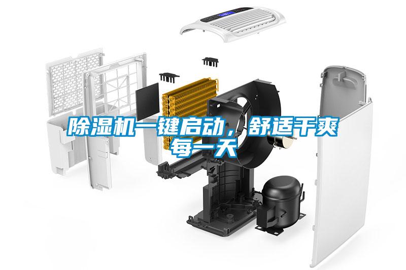 除濕機一鍵啟動，舒適干爽每一天