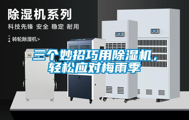 三個妙招巧用除濕機，輕松應對梅雨季