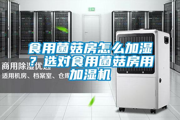 食用菌菇房怎么加濕？選對食用菌菇房用加濕機