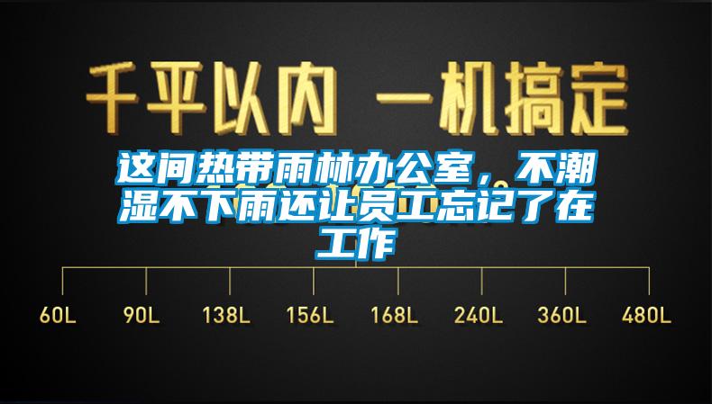 這間熱帶雨林辦公室，不潮濕不下雨還讓員工忘記了在工作
