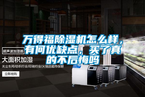 萬得福除濕機怎么樣，有何優缺點，買了真的不后悔嗎