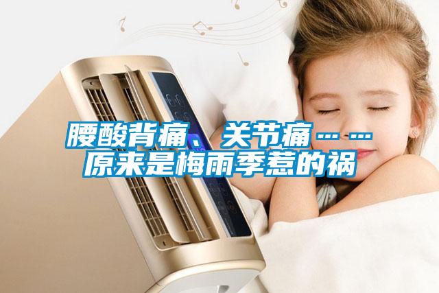 腰酸背痛、關節痛……原來是梅雨季惹的禍