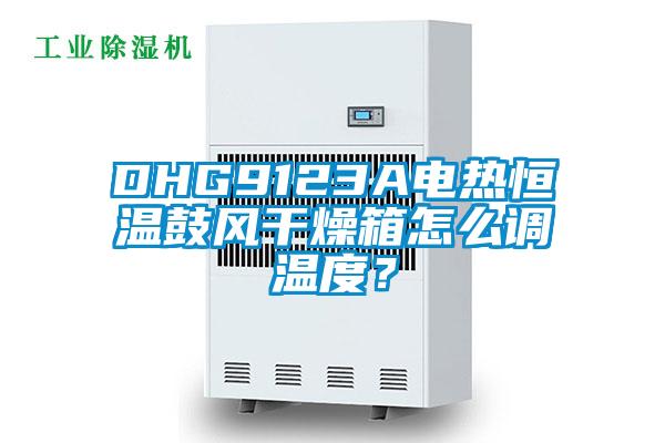 DHG9123A電熱恒溫鼓風干燥箱怎么調溫度？