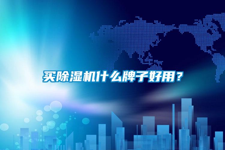 買除濕機什么牌子好用？