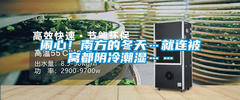 鬧心！南方的冬天…就連被窩都陰冷潮濕……