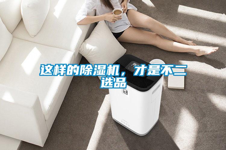 這樣的除濕機，才是不二選品
