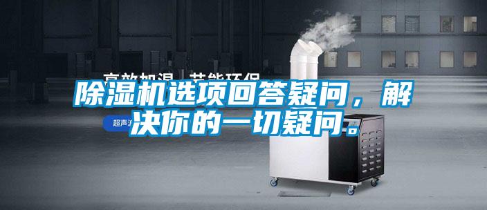 除濕機選項回答疑問，解決你的一切疑問。