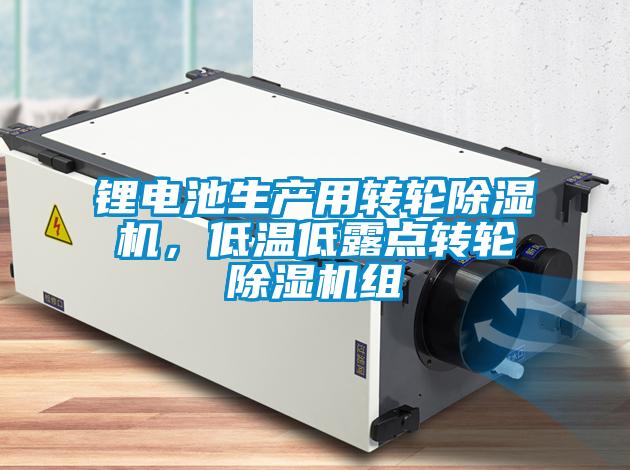 鋰電池生產用轉輪除濕機，低溫低露點轉輪除濕機組