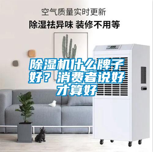 除濕機什么牌子好？消費者說好才算好