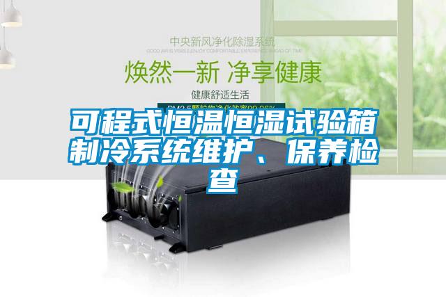 可程式恒溫恒濕試驗箱制冷系統維護、保養檢查