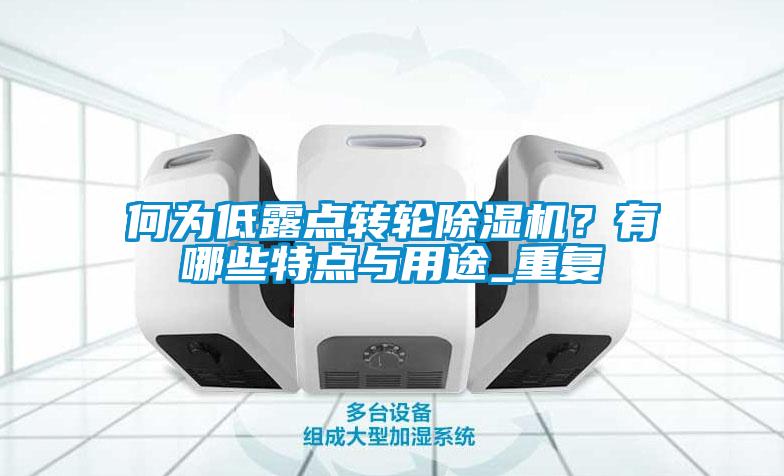 何為低露點轉輪除濕機？有哪些特點與用途_重復