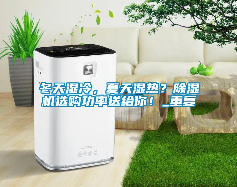 冬天濕冷，夏天濕熱？除濕機選購功率送給你！_重復